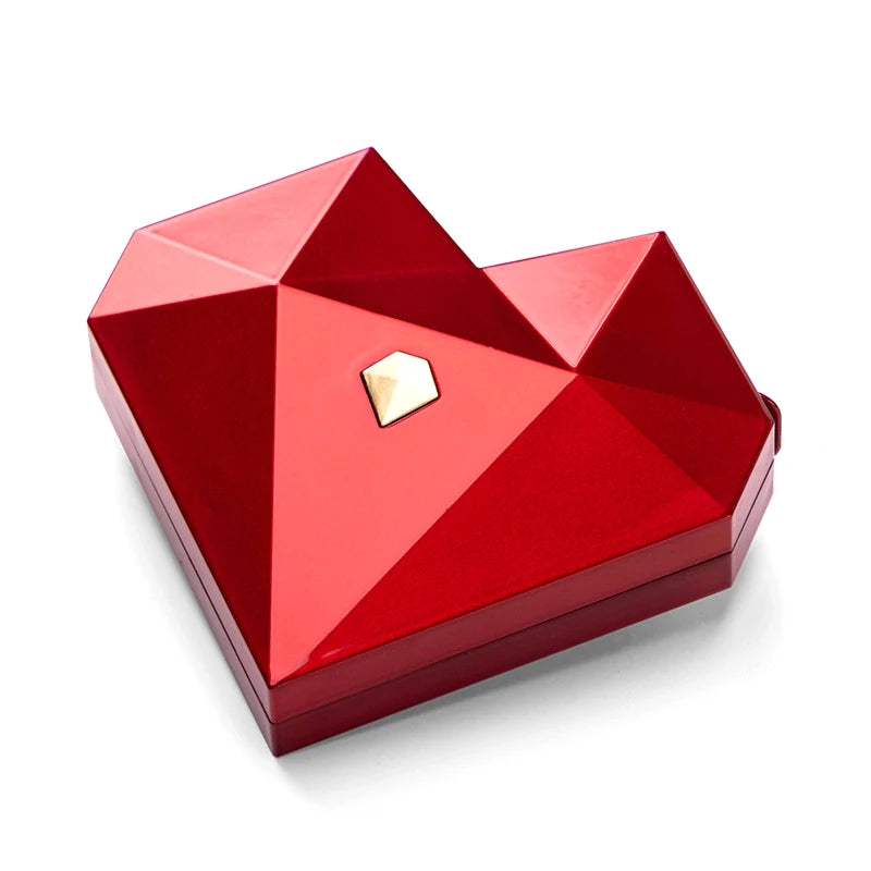 Luxury Heart-Shaped Diamond Ring Box – Proposal Ring Case | Valentine’s Day, Wedding & Gift Box