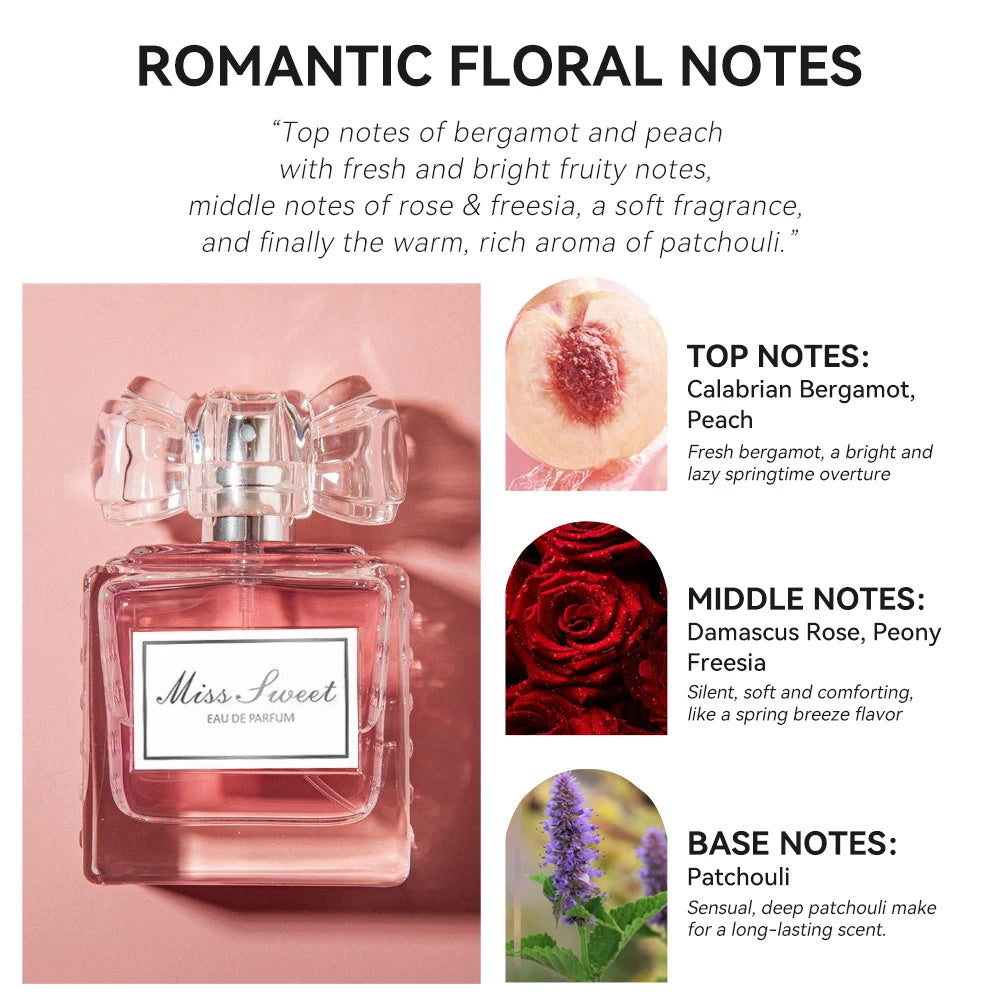 Luxury Romantic Floral Perfume for Women – 50ML / 1.7FL.OZ | Long-Lasting