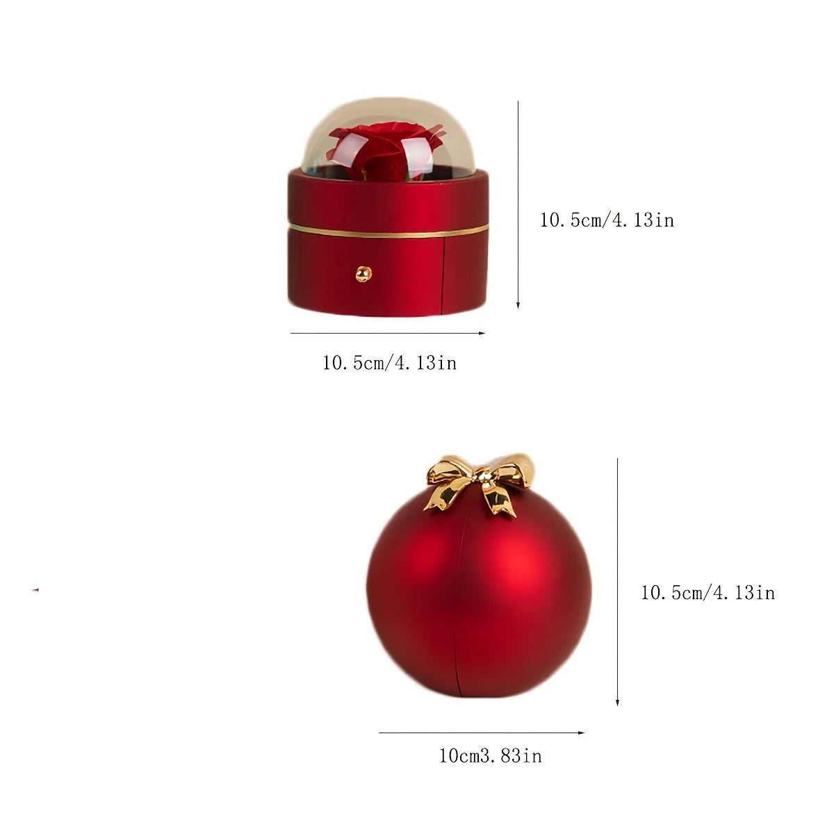 Luxury Round Rose Jewelry Box – Valentine’s Day & Holiday Gift Packaging | Proposal, Ring & Necklace Organizer